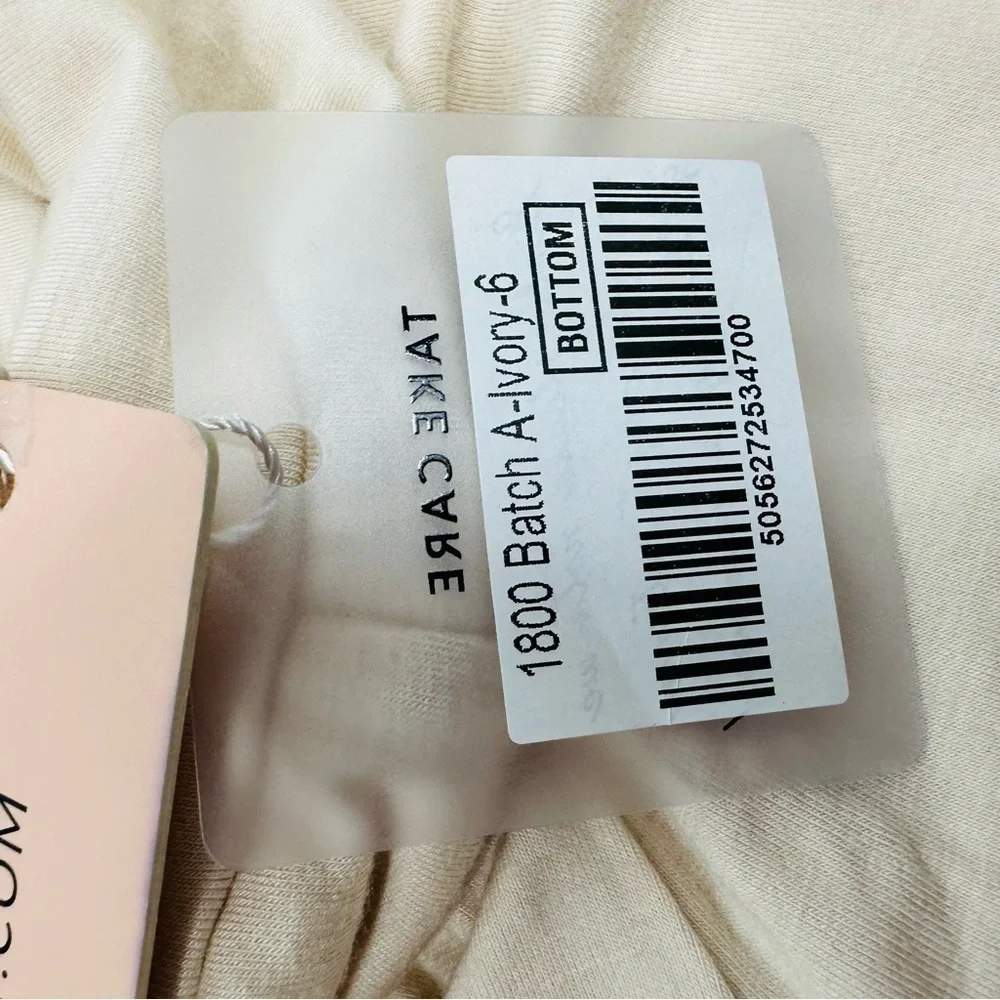 OH Polly size 2 Ivory High Waist Ruched Bootie Leggings NEW - Picture 12 of 14